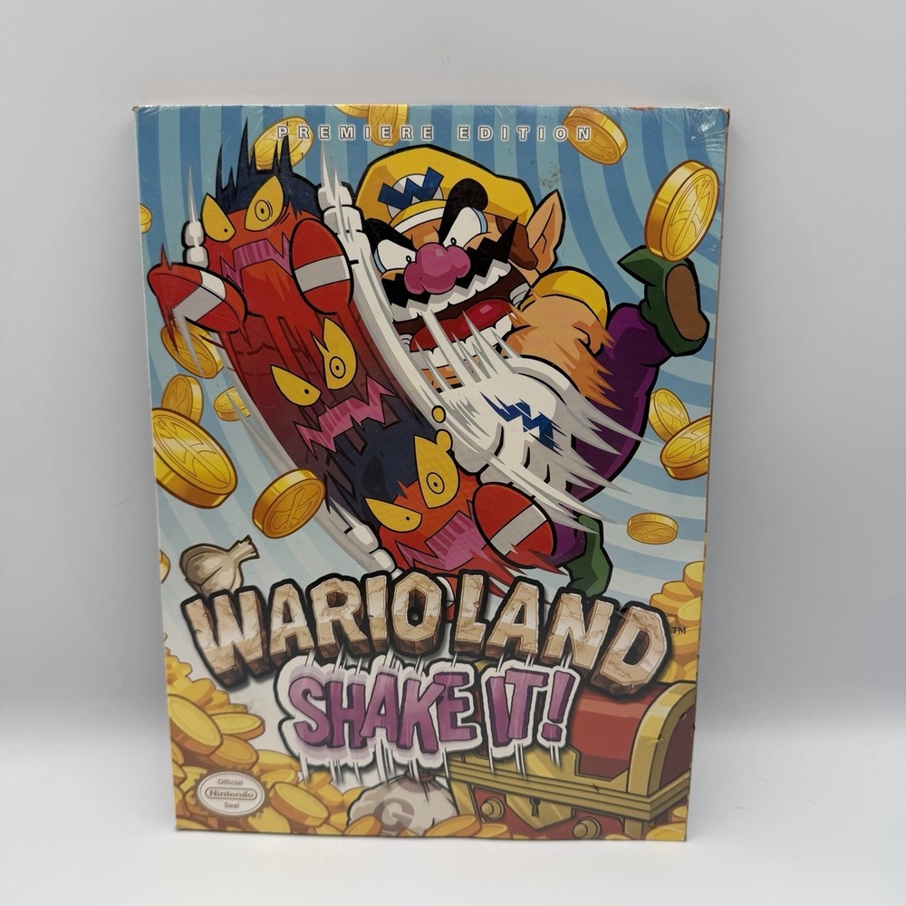 Nintendo Wii Wario Land Shake It Prima Strategy Guide Sealed New
